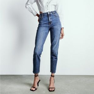 Zara mom jeans mid rise